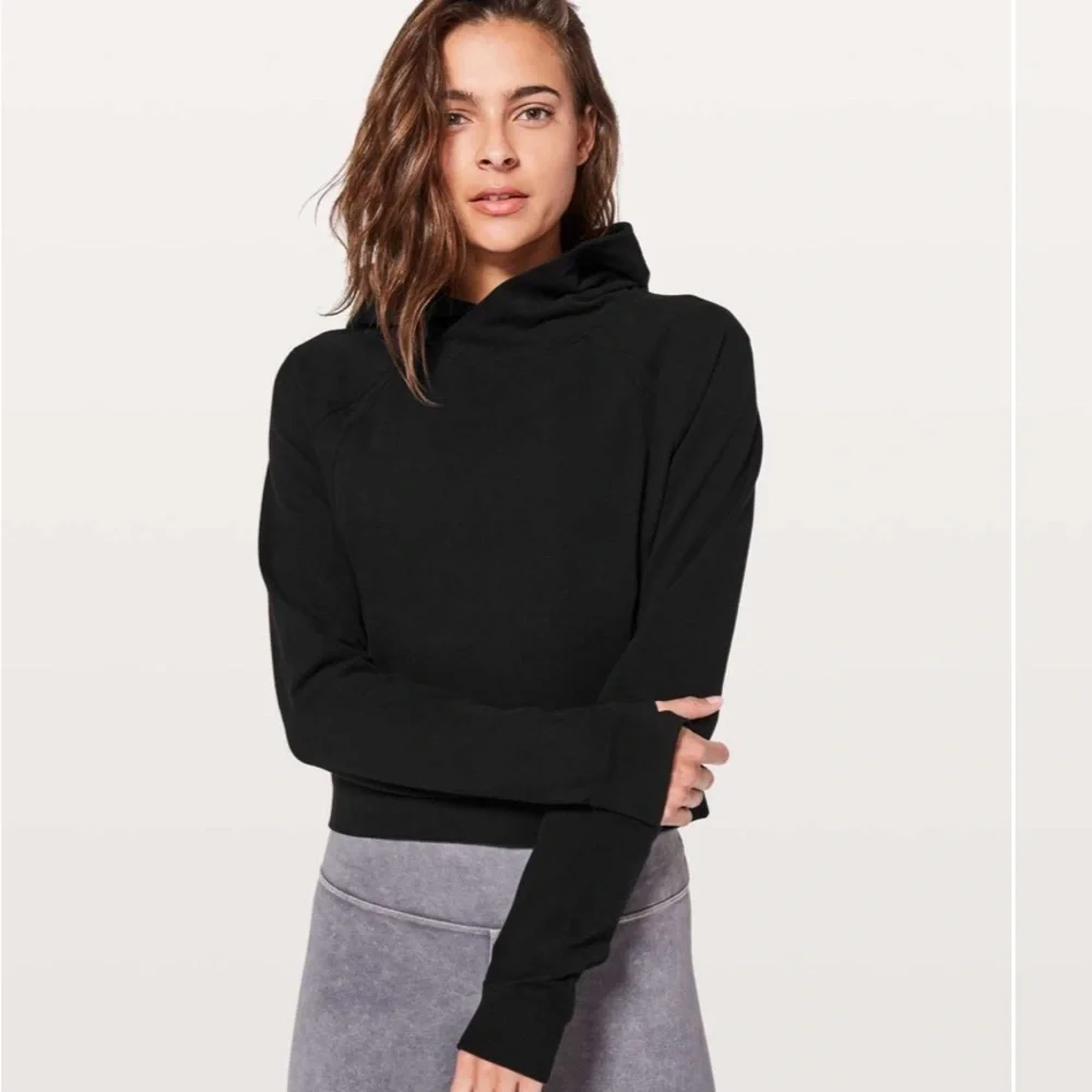 🍋🍋Lululemon Nice & Natural Popover Black size 6 guc